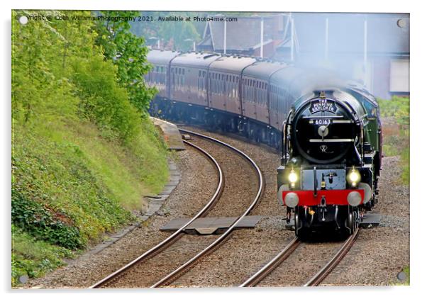 Tornado 60163 With The Pennine Explorer Acrylic by Colin Williams Photography