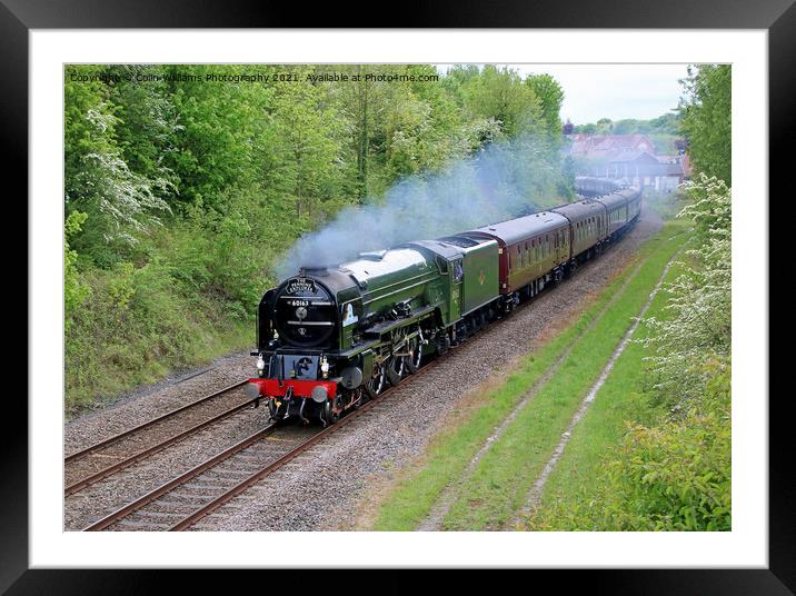 Tornado 60163 With The Pennine Explorer 2 Framed Mounted Print by Colin Williams Photography