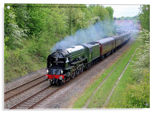 Tornado 60163 With The Pennine Explorer 2 Acrylic by Colin Williams Photography