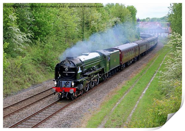 Tornado 60163 With The Pennine Explorer 2 Print by Colin Williams Photography