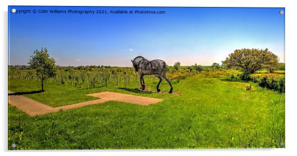 The Featherstone War Horse - 9 Acrylic by Colin Williams Photography