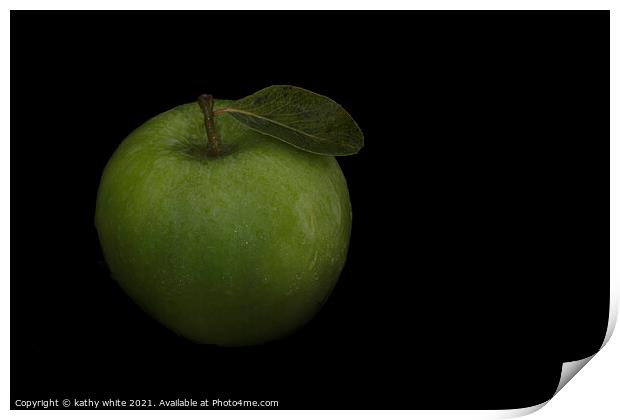 fresh fruit, fresh apple Print by kathy white