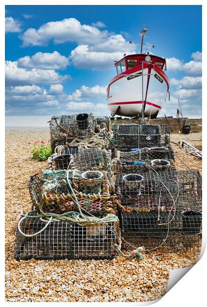 Coastal Bounty Print by Roger Mechan