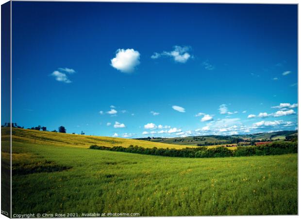 Chilterns, Turville Hill landscape Canvas Print by Chris Rose