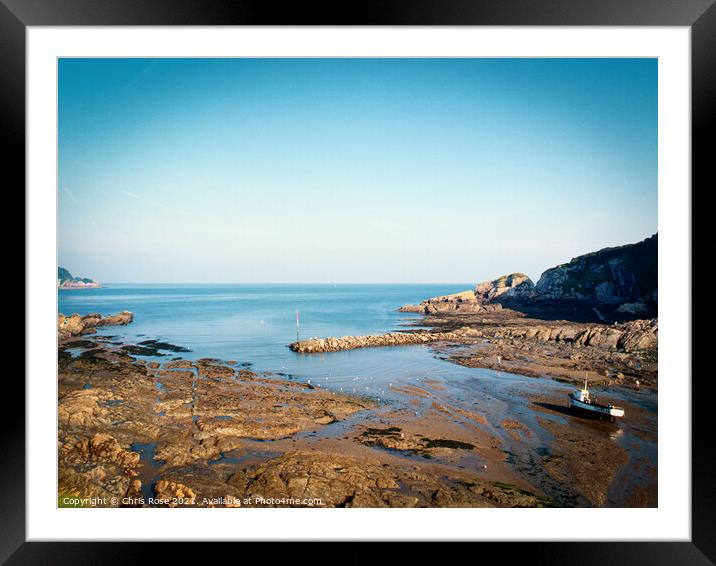 Combe Martin, North Devon Framed Mounted Print by Chris Rose
