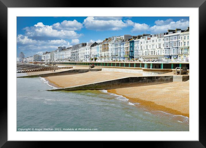 Picturesque Hastings Promenade Framed Mounted Print by Roger Mechan