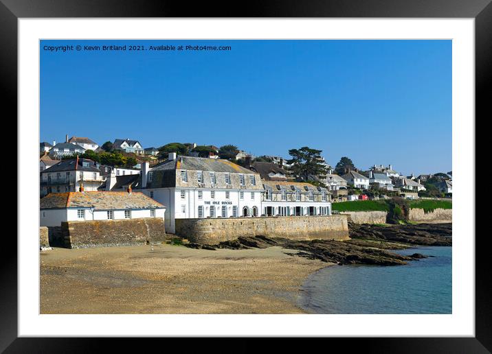 St Mawes cornwall Framed Mounted Print by Kevin Britland
