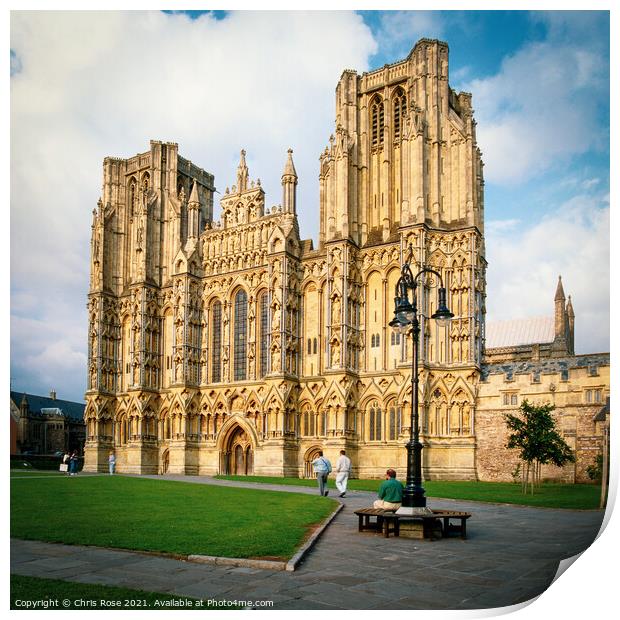 Wells Cathedral Print by Chris Rose