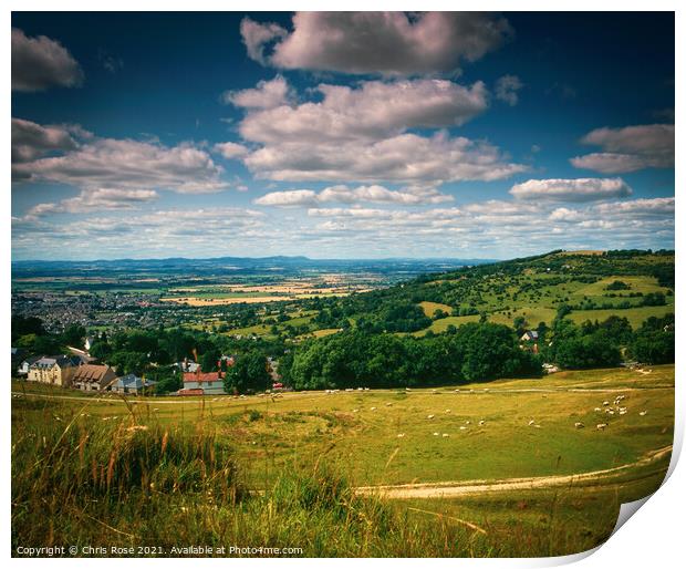 Cleeve Cloud view Print by Chris Rose