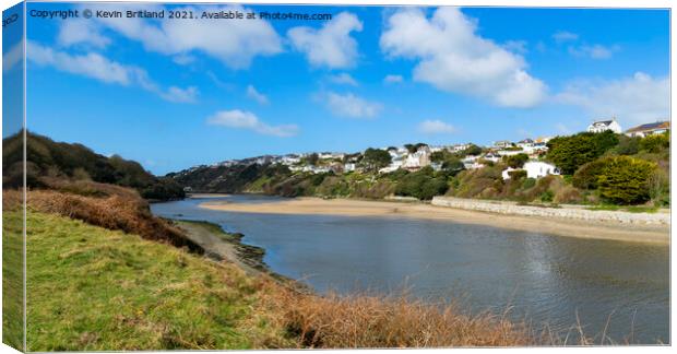 The Gannel newquay Canvas Print by Kevin Britland