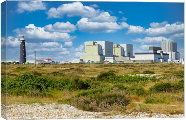 The Nuclear Power of Dungeness Canvas Print by Roger Mechan
