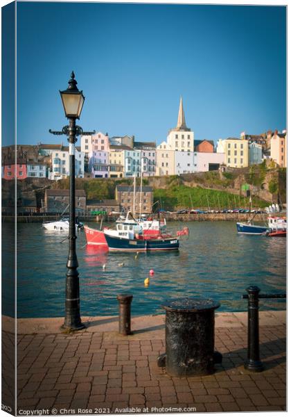 Tenby harbour Canvas Print by Chris Rose