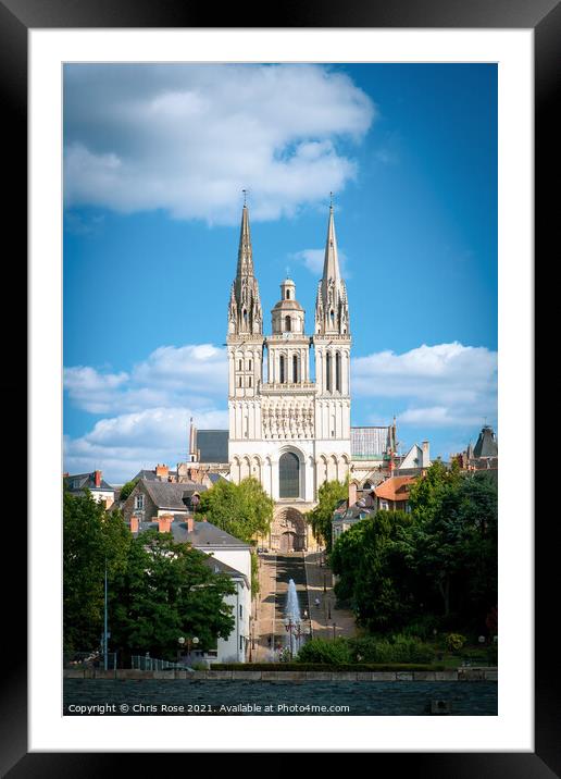 Angers, Cathedral St Maurice Framed Mounted Print by Chris Rose