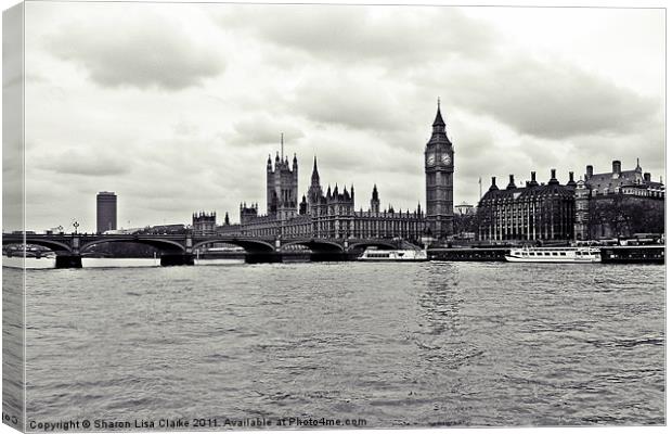 Houses of Parliament Canvas Print by Sharon Lisa Clarke
