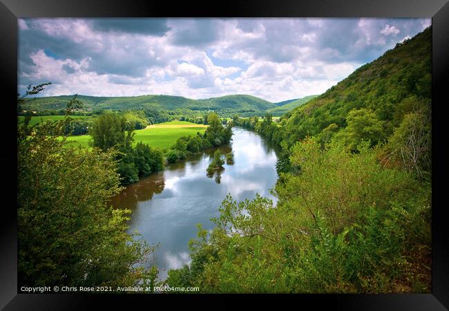 The Lot Valley Framed Print by Chris Rose