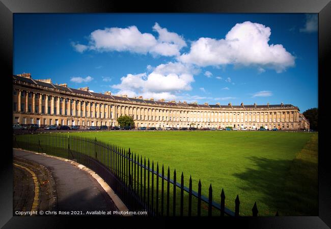 Royal Crescent, Bath Framed Print by Chris Rose