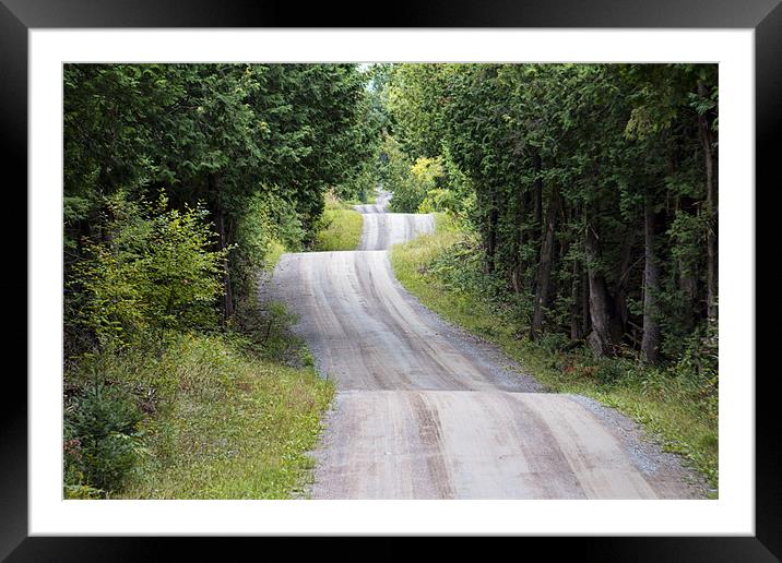 Country Roads Framed Mounted Print by Lynne Morris (Lswpp)