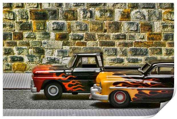 Hot Rods 1 Print by Steve Purnell