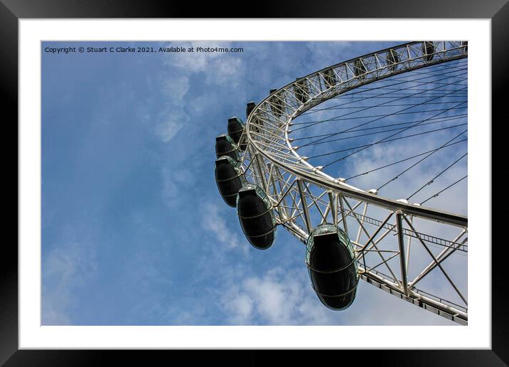 London Eye Framed Mounted Print by Stuart C Clarke