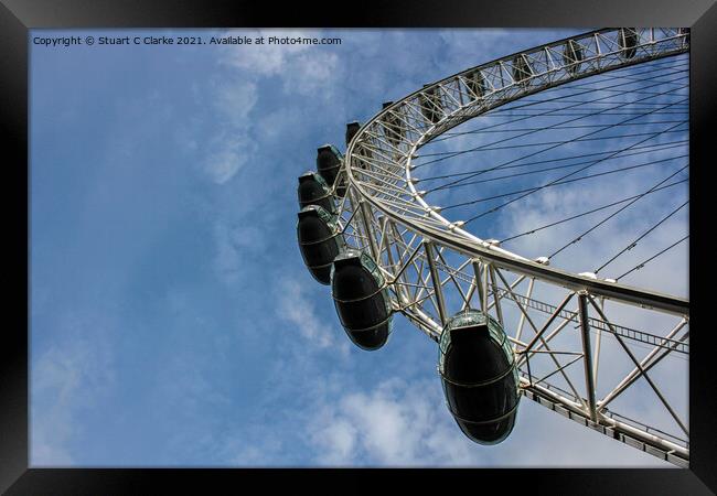 London Eye Framed Print by Stuart C Clarke