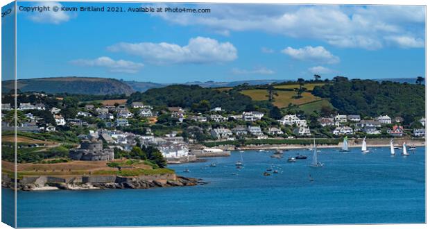 St mawes view Cornwall Canvas Print by Kevin Britland