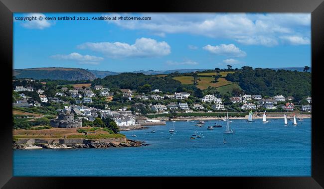 St mawes view Cornwall Framed Print by Kevin Britland