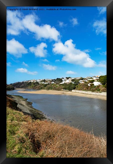 The gannel newquay Framed Print by Kevin Britland
