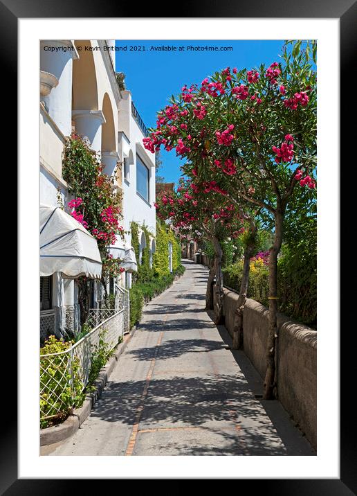 Capri Italy Framed Mounted Print by Kevin Britland
