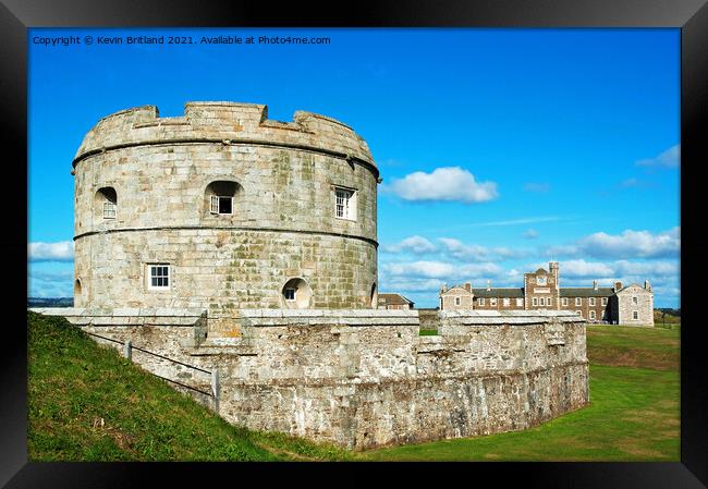 Pendennis castle cornwall Framed Print by Kevin Britland