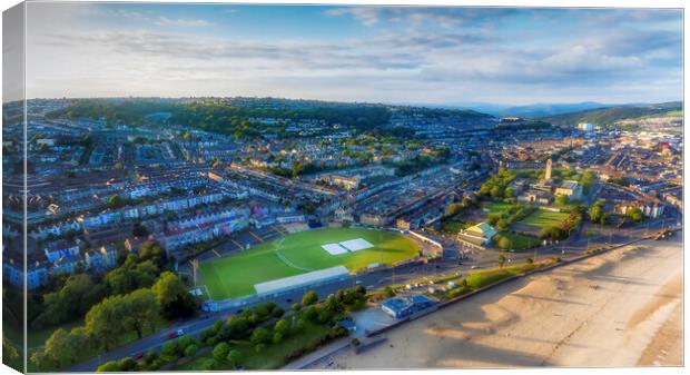 St Helen's Rugby and Cricket Ground Canvas Print by Leighton Collins