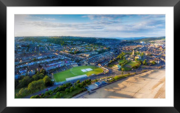 St Helen's Rugby and Cricket Ground Framed Mounted Print by Leighton Collins