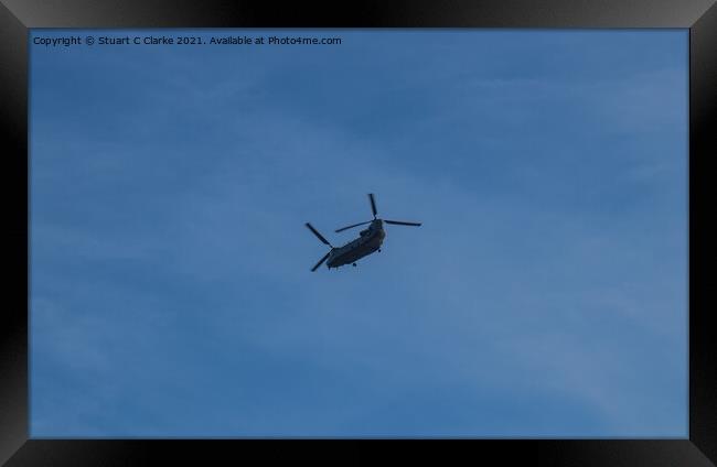 RAF Chinook Framed Print by Stuart C Clarke