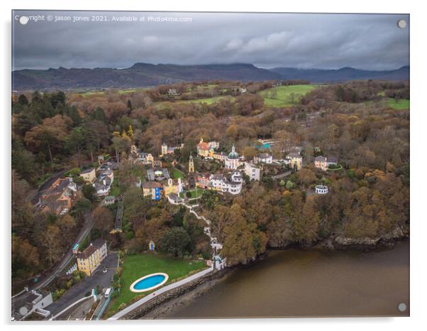 Portmeirion Village Acrylic by jason jones