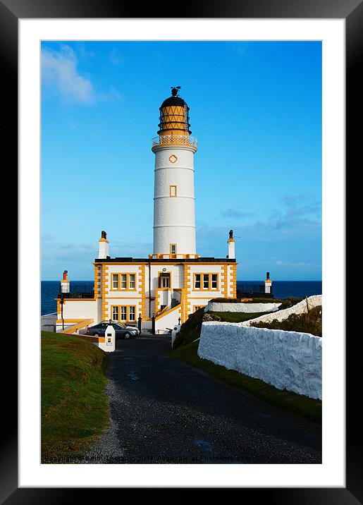 Corsewell Lighthouse Framed Mounted Print by Keith Thorburn EFIAP/b