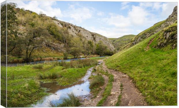 Foot of the Dovedale valley Canvas Print by Jason Wells