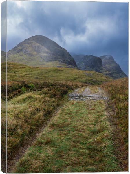 The Three Sisters of Glencoe  Canvas Print by Anthony McGeever
