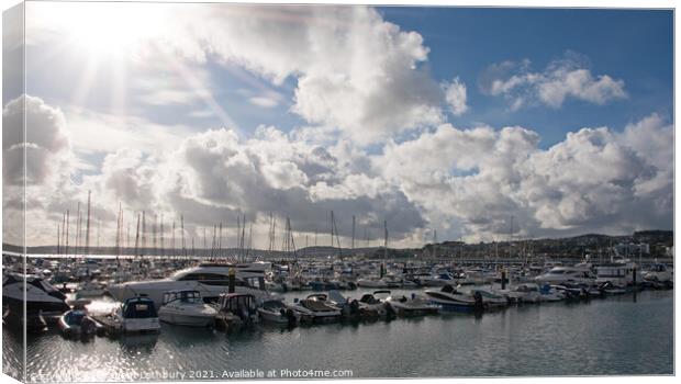 Torquay Marina Canvas Print by Graham Lathbury