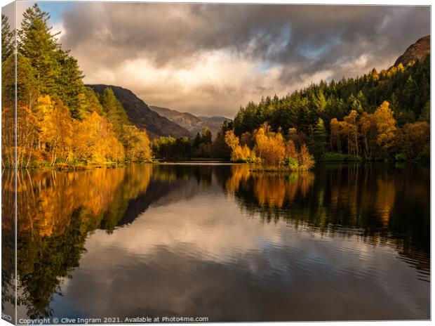 Scottish landscape in the autumn Canvas Print by Clive Ingram