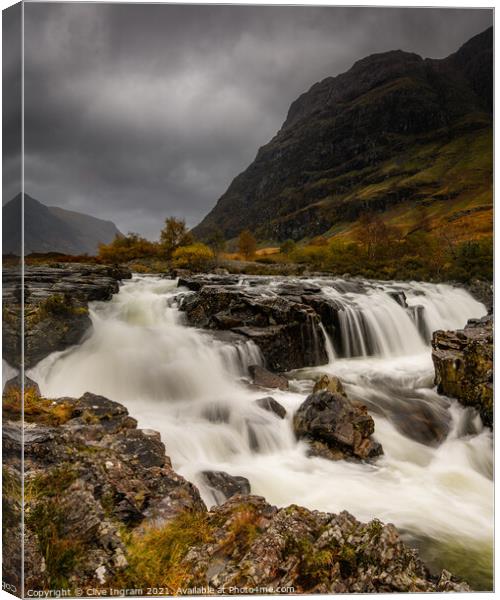Thundering Scottish Fall Canvas Print by Clive Ingram