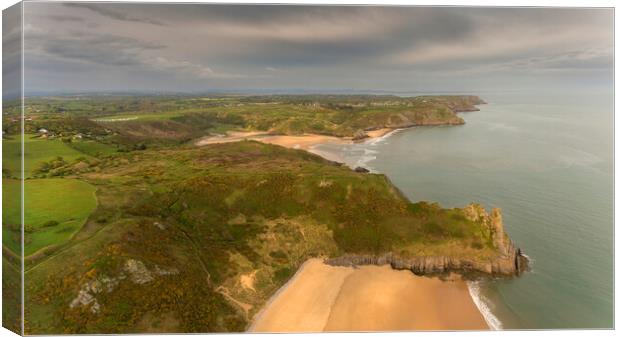 Tor Bay and The Great Tor Canvas Print by Leighton Collins