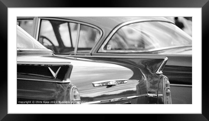 Vauxhall classic car Framed Mounted Print by Chris Rose