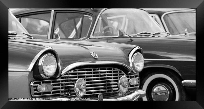 Vauxhall classic car Framed Print by Chris Rose