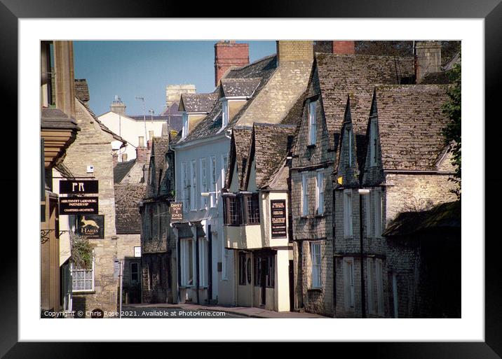 Cirencester, street scene Framed Mounted Print by Chris Rose