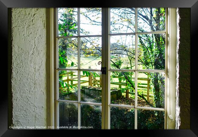 Serene Countryside View Framed Print by Roger Mechan