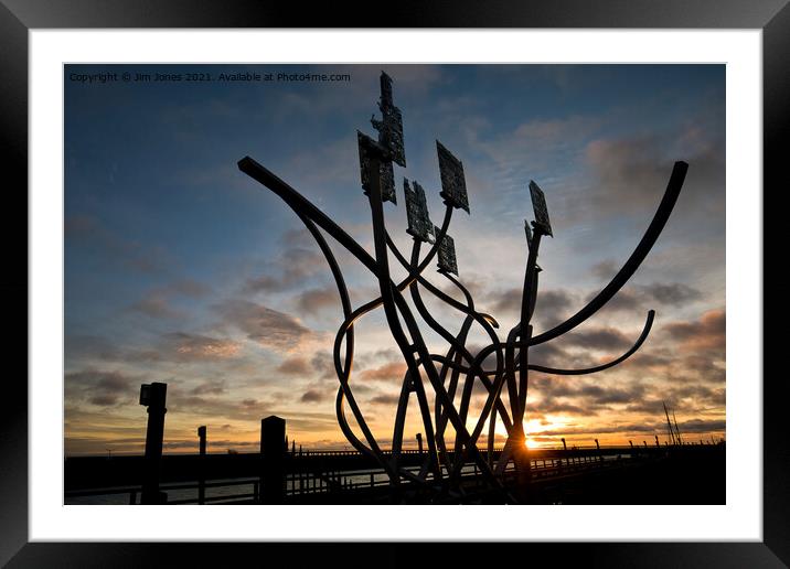 The Spirit of the Staithes just after sunrise (3) Framed Mounted Print by Jim Jones