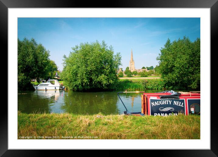 Lechlade, River Thames Framed Mounted Print by Chris Rose