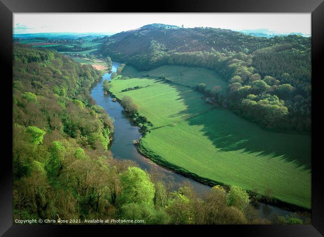 Symonds Yat viewpoint Framed Print by Chris Rose