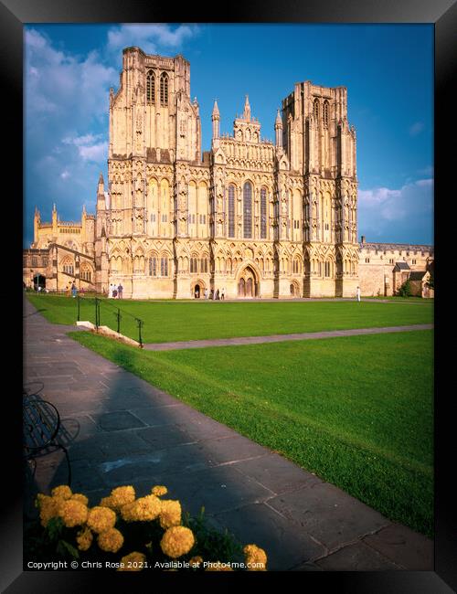 Wells cathedral Framed Print by Chris Rose