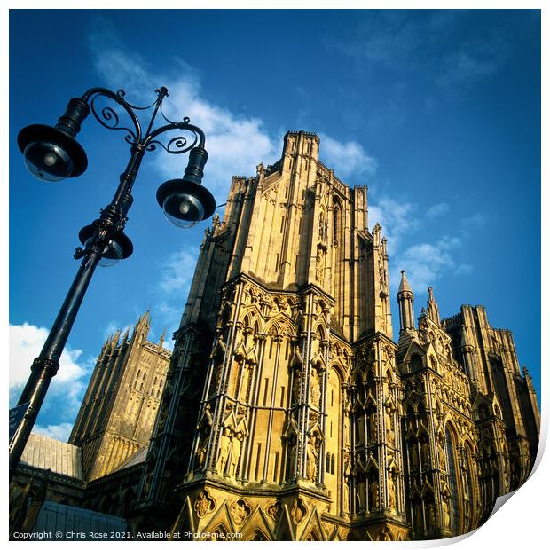 Wells Cathedral Print by Chris Rose