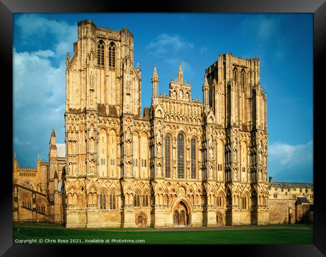 Wells Cathedral Framed Print by Chris Rose